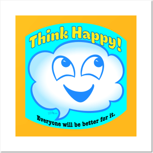 Think Happy Posters and Art